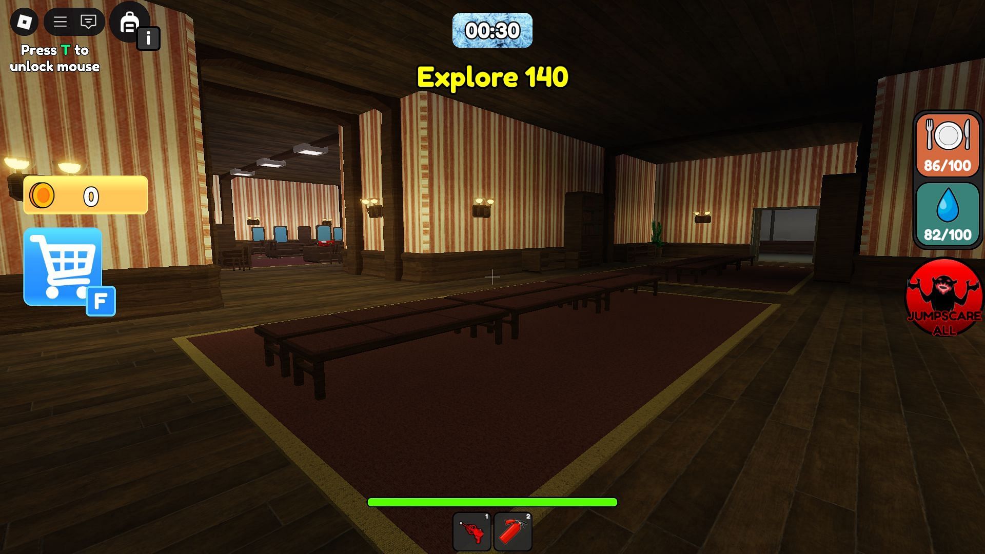 Exploring a floor (Image via Roblox)